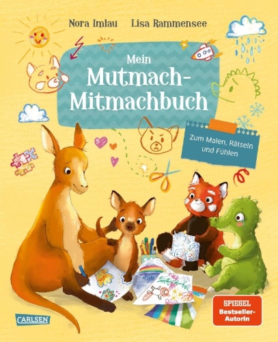 Buchcover und Innenansicht für das Buch: Mein Mutmach-Mitmachbuch