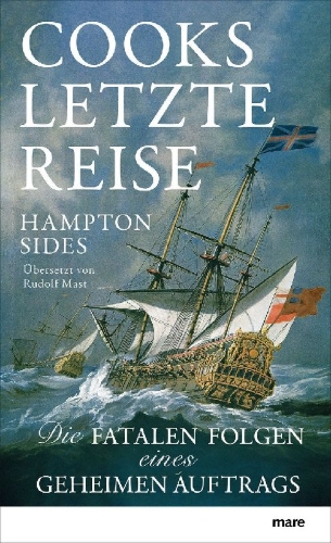 Buchcover und Innenansicht für das Buch: The Wide Wilde Sea: Imperial Ambition, First Contact and the Fateful Final Voyage of Captain James Cook