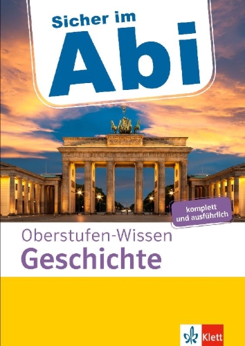 Buchcover und Innenansicht für das Buch: Sicher im Abi Oberstufen-Wissen Geschichte