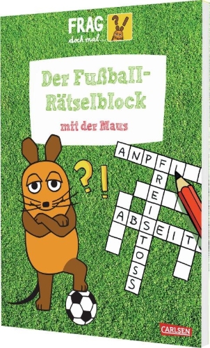Buchcover und Innenansicht für das Buch: Frag doch mal ... die Maus: Der Fußball-Rätselblock mit der Maus