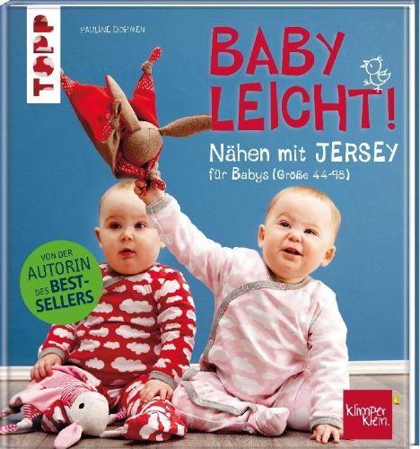 Buchcover und Innenansicht für das Buch: Nähen mit JERSEY - babyleicht!