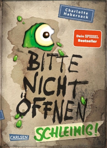 Buchcover und Innenansicht für das Buch: Bitte nicht öffnen 2: Schleimig!