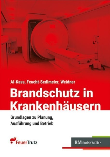 Buchcover und Innenansicht für das Buch: Brandschutz in Krankenhäusern