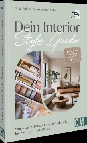 Buchcover und Innenansicht für das Buch: Dein Interior Style Guide