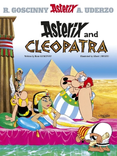Buchcover und Innenansicht für das Buch: Asterix et Cleopatre / Titel der deutschen Ausgabe: Asterix und Kleopatra