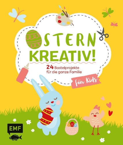 Buchcover und Innenansicht für das Buch: Ostern kreativ! - für Kids