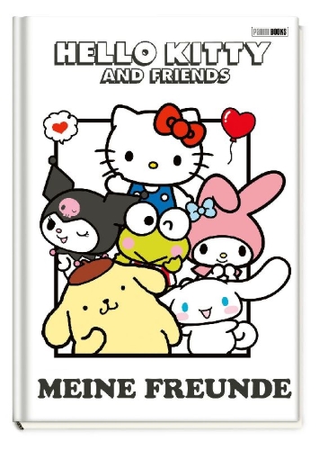 Buchcover und Innenansicht für das Buch: Hello Kitty and Friends: Meine Freunde