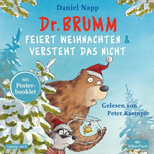 Buchcover und Innenansicht für das Buch: Dr. Brumm feiert Weihnachten / Dr. Brumm versteht das nicht