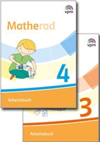 Buchcover und Innenansicht für das Buch: Matherad 3/4. Arbeitsbuch (Paket) Klasse 3/4