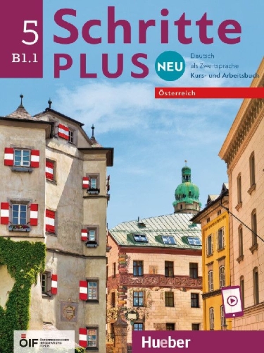 Buchcover und Innenansicht für das Buch: Schritte plus Neu 5 - Österreich. Kursbuch und Arbeitsbuch mit Audios online