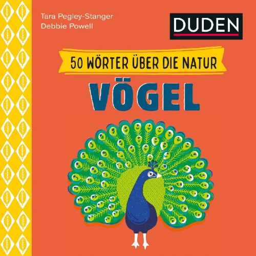 Buchcover und Innenansicht für das Buch: 50 Wörter über die Natur - Vögel