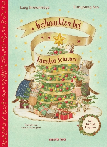 Buchcover und Innenansicht für das Buch: Weihnachten bei Familie Schnurr