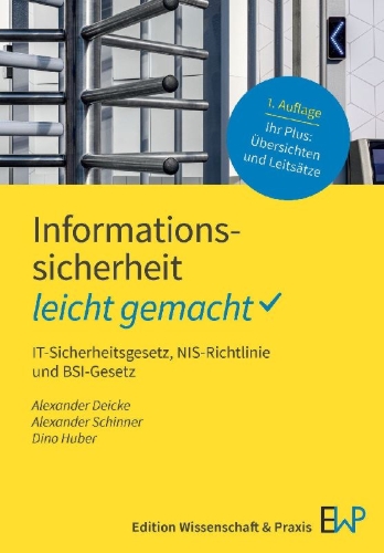 Buchcover und Innenansicht für das Buch: Informationssicherheit - leicht gemacht