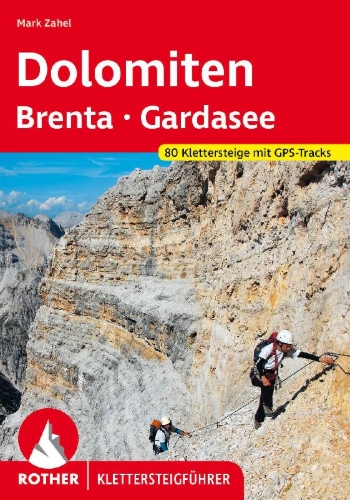 Buchcover und Innenansicht für das Buch: Dolomiten - Brenta - Gardasee