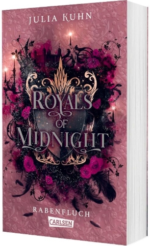 Buchcover und Innenansicht für das Buch: Royals of Midnight. Rabenfluch (Royal Shadows 2)
