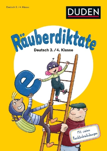 Buchcover und Innenansicht für das Buch: Räuberdiktate 3./4. Klasse