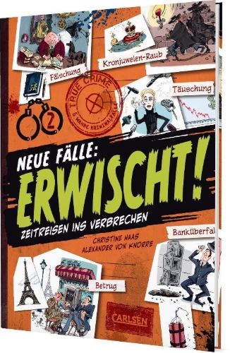 Buchcover und Innenansicht für das Buch: Erwischt! - Neue Fälle