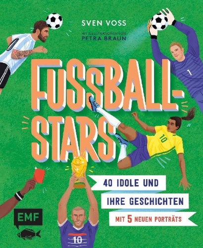 Buchcover und Innenansicht für das Buch: Fußball-Stars