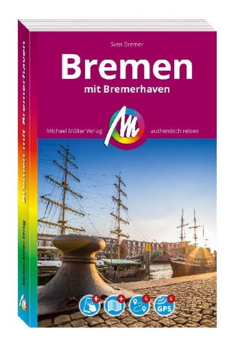 Buchcover und Innenansicht für das Buch: MICHAEL MÜLLER REISEFÜHRER Bremen MM-City