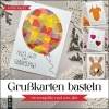 Buchcover und Innenansicht für das Buch: Grußkarten basteln