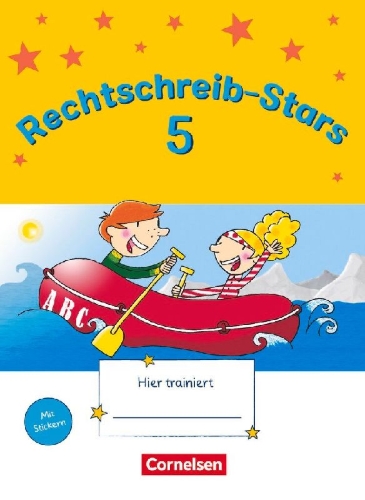 Buchcover und Innenansicht für das Buch: Rechtschreib-Stars 5. Schuljahr. Übungsheft