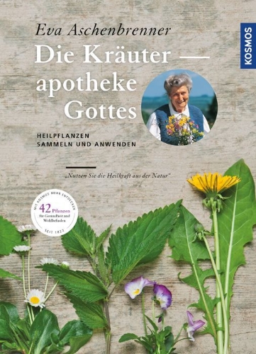 Buchcover und Innenansicht für das Buch: Die Kräuterapotheke Gottes