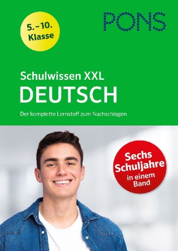 Buchcover und Innenansicht für das Buch: PONS Schulwissen XXL Deutsch 5.-10. Klasse