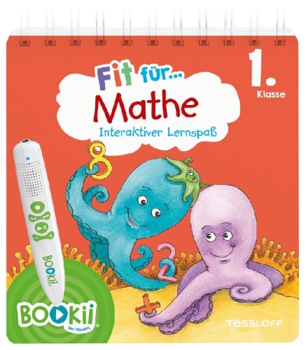 Buchcover und Innenansicht für das Buch: BOOKii Fit für Mathe Interaktiver Lernspaß 1. Klasse