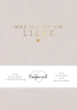 Buchcover und Innenansicht für das Buch: Was ich an dir liebe