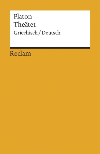 Buchcover und Innenansicht für das Buch: Theätet