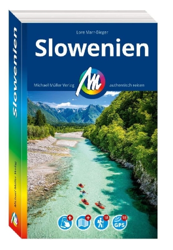 Buchcover und Innenansicht für das Buch: MICHAEL MÜLLER REISEFÜHRER Slowenien