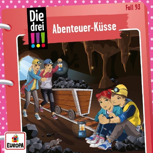 Buchcover und Innenansicht für das Buch: Die drei !!! 93: Abenteuer-Küsse