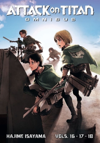 Buchcover und Innenansicht für das Buch: Attack on Titan Omnibus 6 (Vol. 16-18)