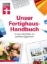 Buchcover und Innenansicht für das Buch: Unser Fertighaus-Handbuch