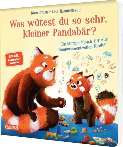 Buchcover und Innenansicht für das Buch: Was wütest du so sehr, kleiner Pandabär?
