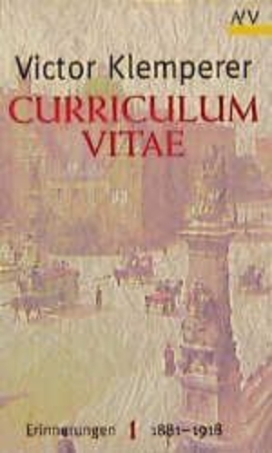 Buchcover und Innenansicht für das Buch: Curriculum vitae