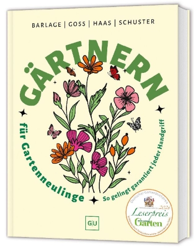 Buchcover und Innenansicht für das Buch: Gärtnern für Gartenneulinge