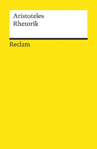 Buchcover und Innenansicht für das Buch: Rhetorik
