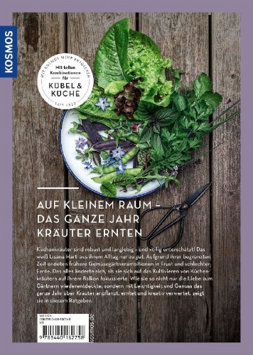 Buchcover und Innenansicht für das Buch: Balkon-Kräuter-Ernte