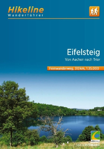 Buchcover und Innenansicht für das Buch: Wanderführer Eifelsteig
