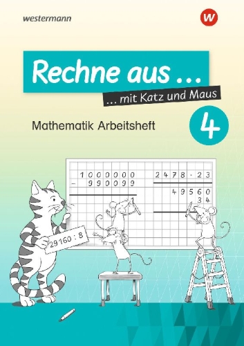 Buchcover und Innenansicht für das Buch: Rechne aus mit Katz und Maus 4