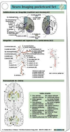 Buchcover und Innenansicht für das Buch: Neuro Imaging pocketcard Set