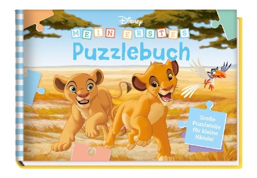 Buchcover und Innenansicht für das Buch: Disney: Mein erstes Puzzlebuch - Große Puzzleteile für kleine Hände!