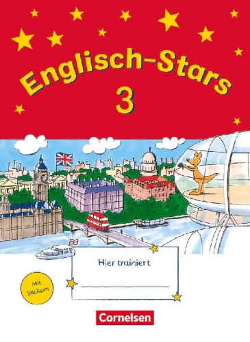 Buchcover und Innenansicht für das Buch: Englisch-Stars 3. Schuljahr. Übungsheft