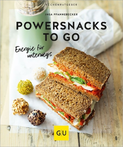 Buchcover und Innenansicht für das Buch: Powersnacks to go