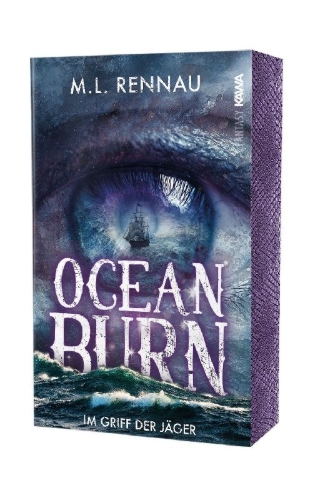 Buchcover und Innenansicht für das Buch: Oceanburn | Im Griff der Jäger