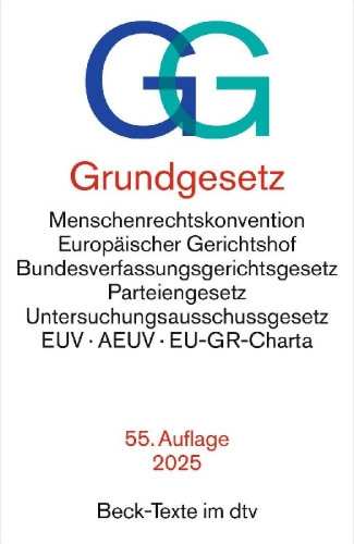 Buchcover und Innenansicht für das Buch: Grundgesetz. GG