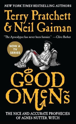 Buchcover und Innenansicht für das Buch: Good Omens: The Nice and Accurate Prophecies of Agnes Nutter, Witch