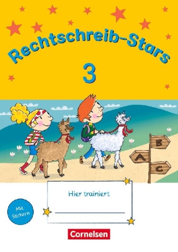 Buchcover und Innenansicht für das Buch: Rechtschreib-Stars 3. Schuljahr - Übungsheft