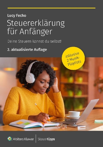 Buchcover und Innenansicht für das Buch: Steuererklärung für Anfänger